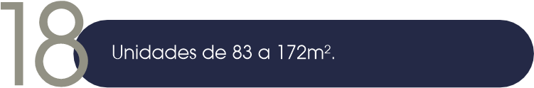 18 Unidades de 83 a 172m².